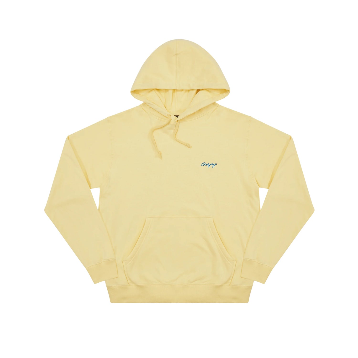 Script Embroidery Hoodie FADED YELLOW ONLYNY