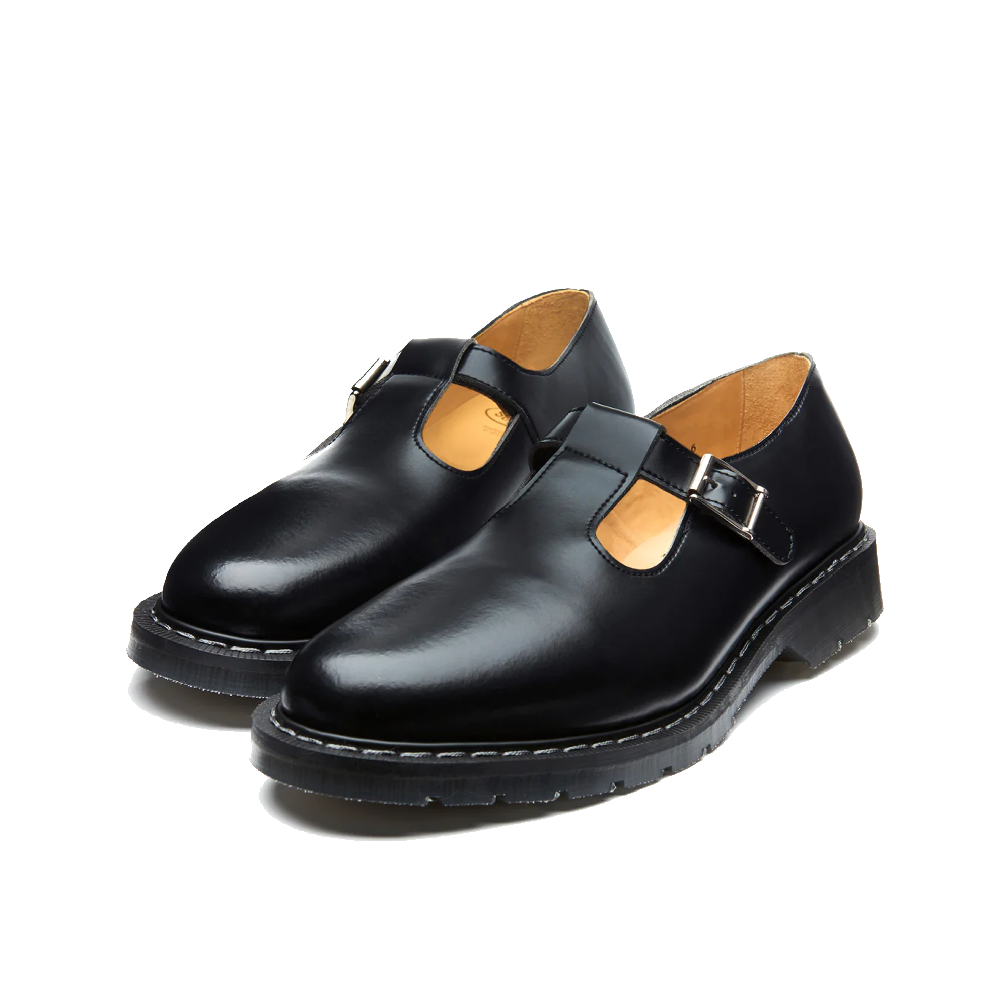 靴 SOLOVAIR Mary Jane Shoe Solovair Mary Jane - Black Hi Shine – Stomping Ground