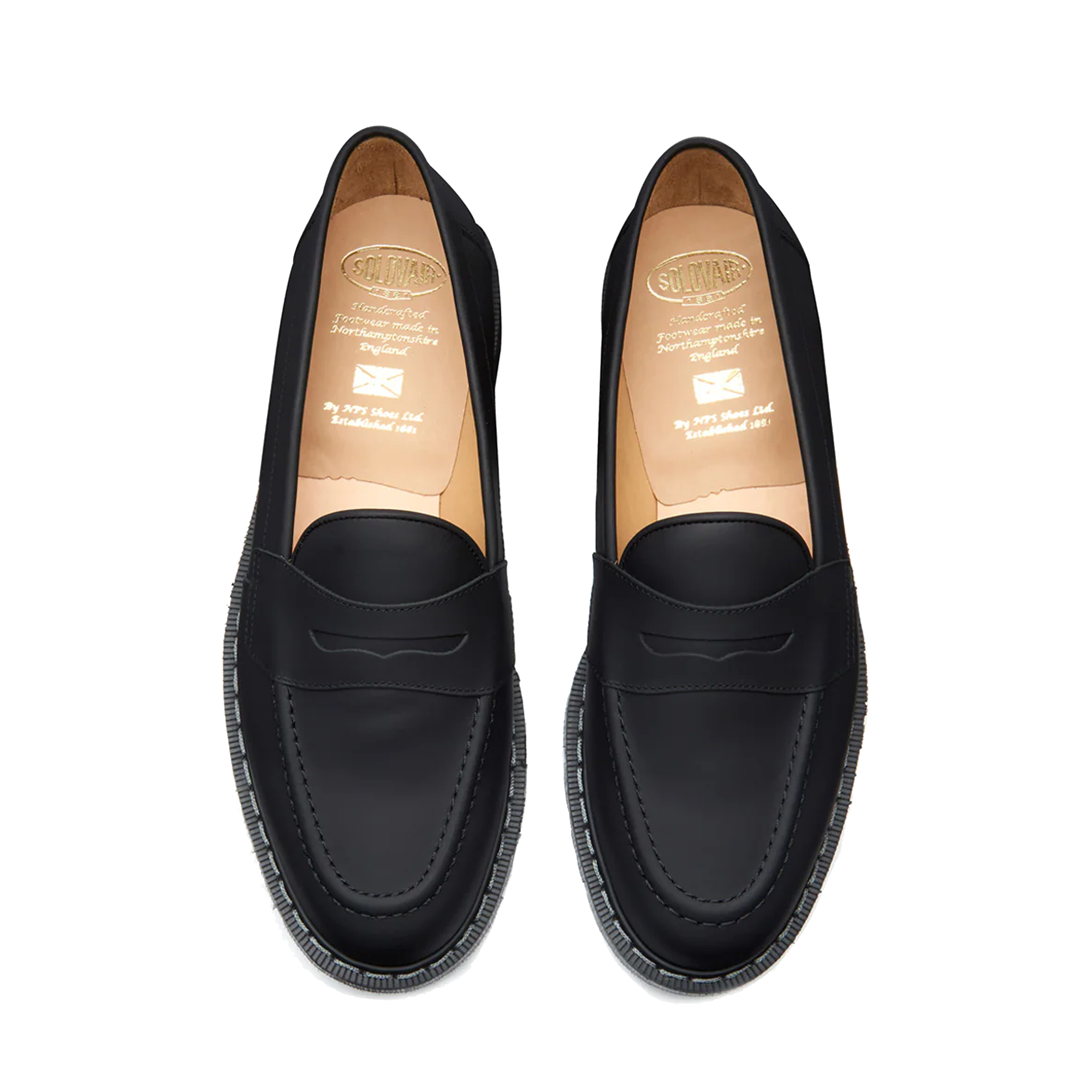 Solovair Tassel Loafer Shoe - Black Hi-Shine – Stomping Ground