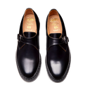 Single Buckle Monk Shoe - Black Hi-Shine