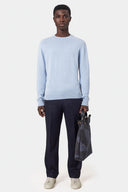 Merino Wool Crewneck - Pacific Blue