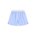 Beth Serif Logo Boxer - Blue Striped