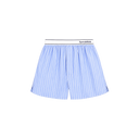 Beth Serif Logo Boxer - Blue Striped