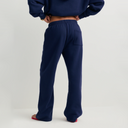 Blakely Serif Logo Wide Sweatpant - Dark Navy