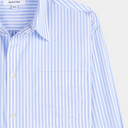 Coco SRC Oversized Shirt - Light Blue Stripe