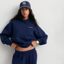 Elaine Serif Logo Hoodie - Dark Navy