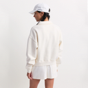 Elfa NY Crest Embroidered Open Polo - Off White
