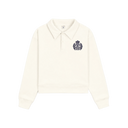 Elfa NY Crest Embroidered Open Polo - Off White
