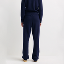 Ivana S Logo Cashmere Trousers - Dark Navy