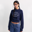 Joconde Riding Club Knitted Boxy Sweater - Dark Navy