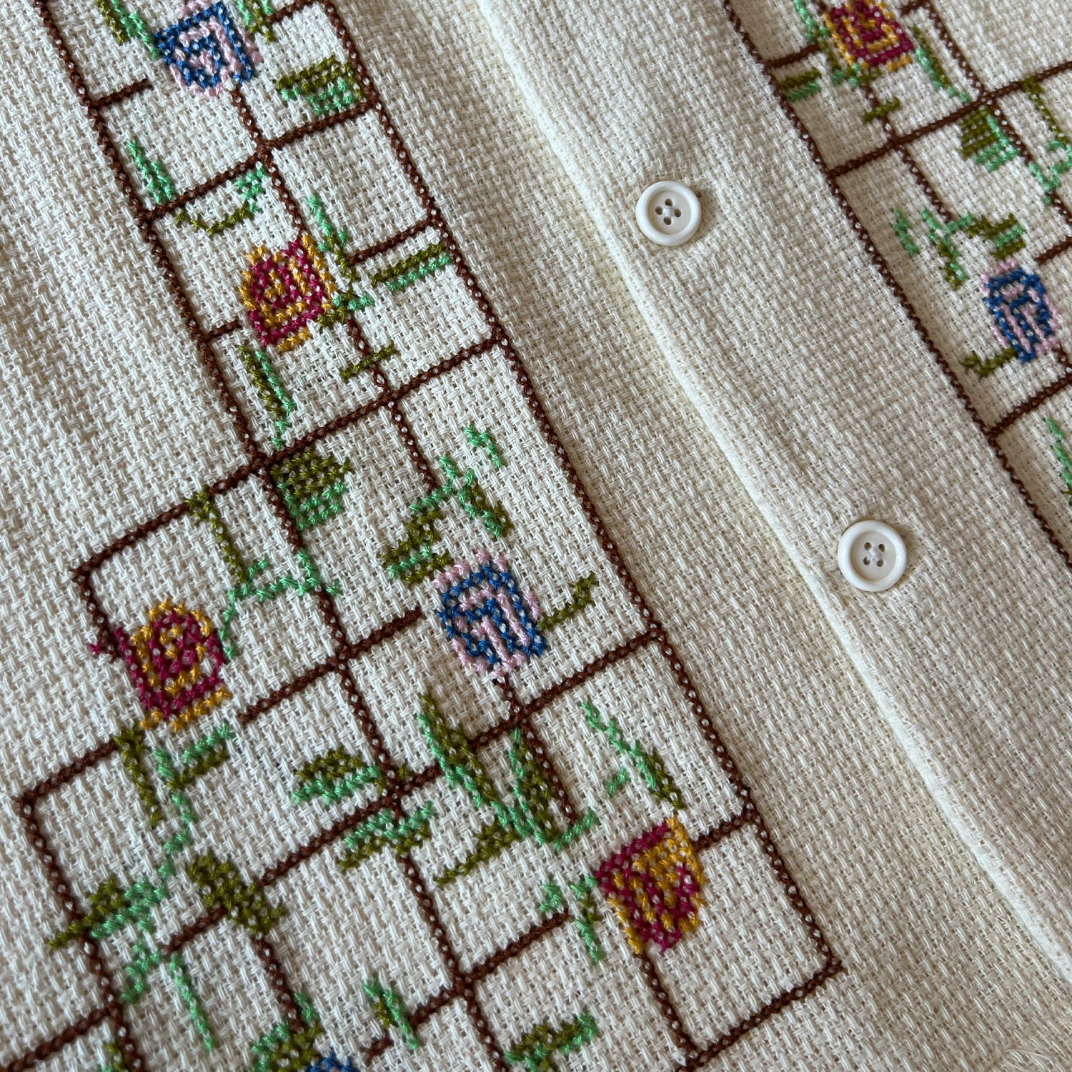 Cross Stitch Embroidered