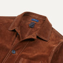 Heavyweight Suede Five-Pocket Chore Jacket - Rust