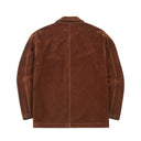 Heavyweight Suede Five-Pocket Chore Jacket - Rust