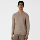 Pull ras du cou en cachemire - Marron naturel