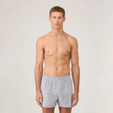 Classic Boxer Short - White/Navy Pinstripe