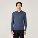 Merino LS Polo Shirt - Slate Blue