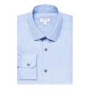 Cotton Stretch LS Shirt - Light Blue