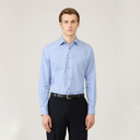 Cotton Stretch LS Shirt - Light Blue