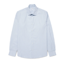 Cotton Stretch LS Shirt - Light Blue Dobby Stripe