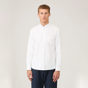 Cotton Stretch LS Shirt - White
