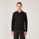 LS Jersey Polo - Black