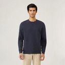 Sweat-shirt en molleton bouclette - Marine