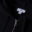Loopback Zip-Up Hoodie - Black