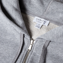 Loopback Zip-Up Hoodie - Grey Melange