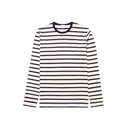 L/S Classic T-Shirt - Ecru/Navy Breton Stripe