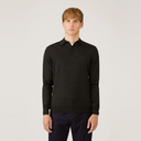 Merino LS Polo - Charcoal Melange