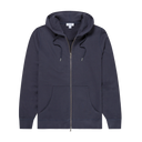 Loopback Zip-Up Hoodie - Navy
