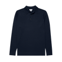 Merino LS Polo - Navy