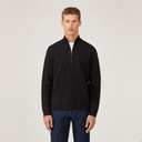 Loopback Half Zip Sweatshirt - Black