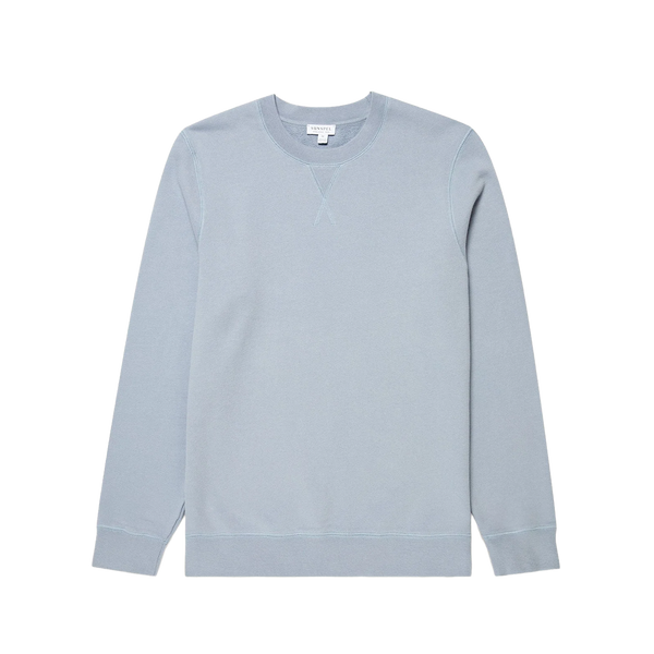 Sunspel Loopback Sweatshirt - Powder Blue – Stomping Ground