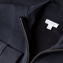 Supima Loopback Zip Thru Jacket - Navy