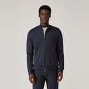 Supima Loopback Zip Thru Jacket - Navy