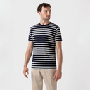S/S Classic T-Shirt - Navy Breton Stripe