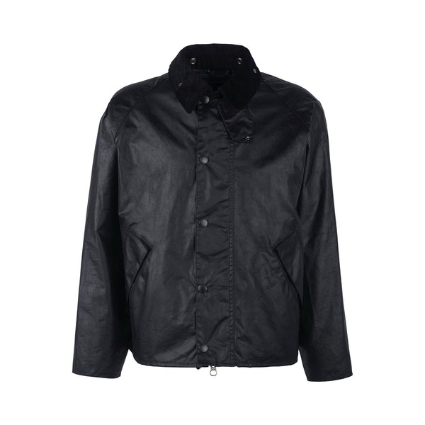 ジャケット・アウター Barbour TRANSPORT 36 waxed cotton black Barbour Transport Wax Jacket Black