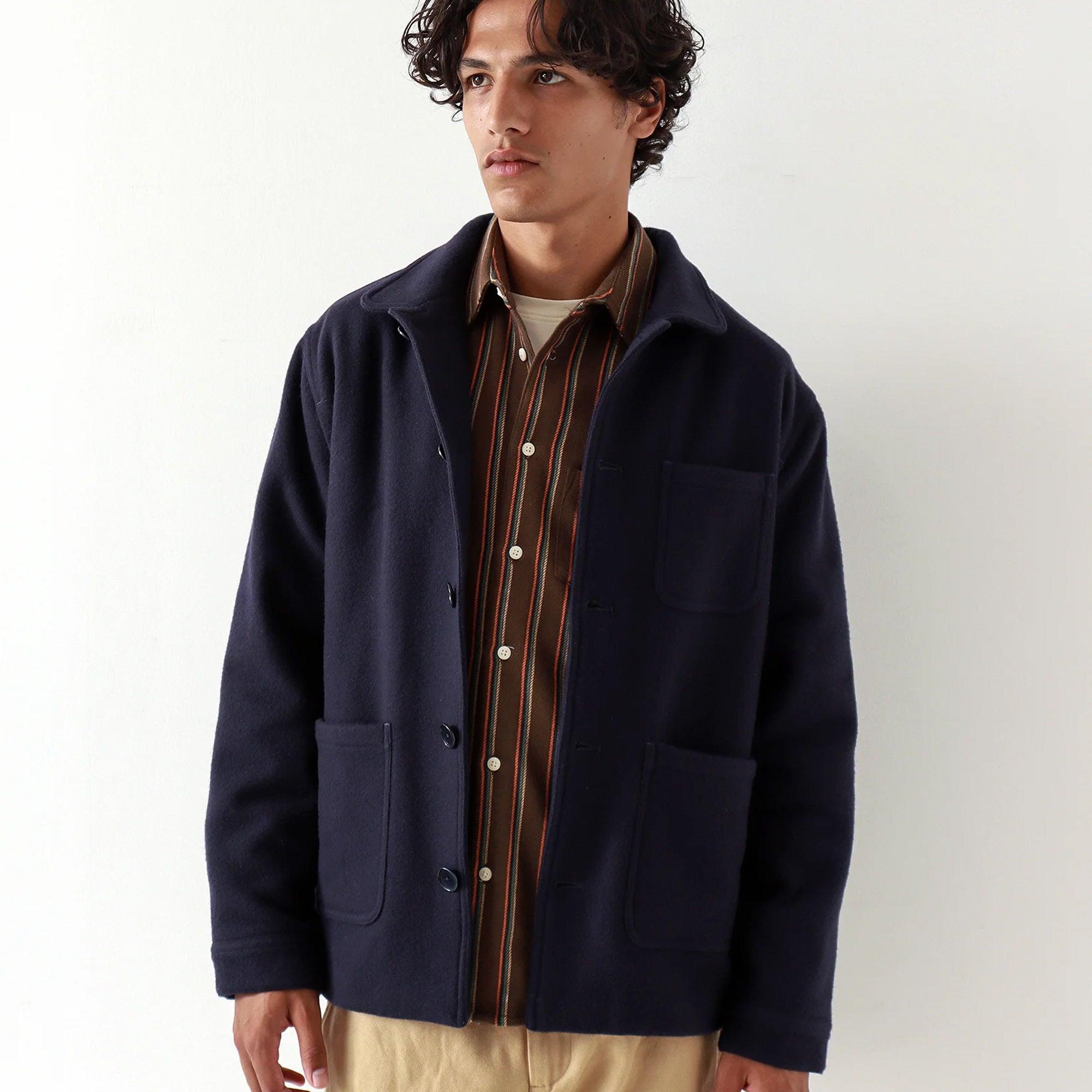 Far Afield Station Jacket - Tuscan Pile Navy Iris – Stomping Ground