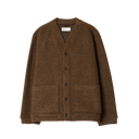 Advance Cardigan - Wool Fleece - Brown Marl
