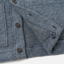 Advance Cardigan Wool Fleece - Slate Blue