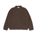Zip Cardigan - Brown Ecowool