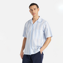 Camp Shirt - White/Blue Pop Stripe Two