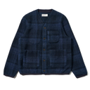 Cardigan Moh Check Fleece - Navy