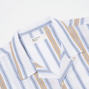 Dean Road Shirt - Blue/Sand Pop Stripe Three
