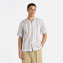 Dean Road Shirt - Blue/Sand Pop Stripe Three