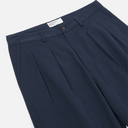 Double pleat pant - Navy
