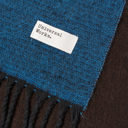 Double Sided Scarf - LT Blue / Brown