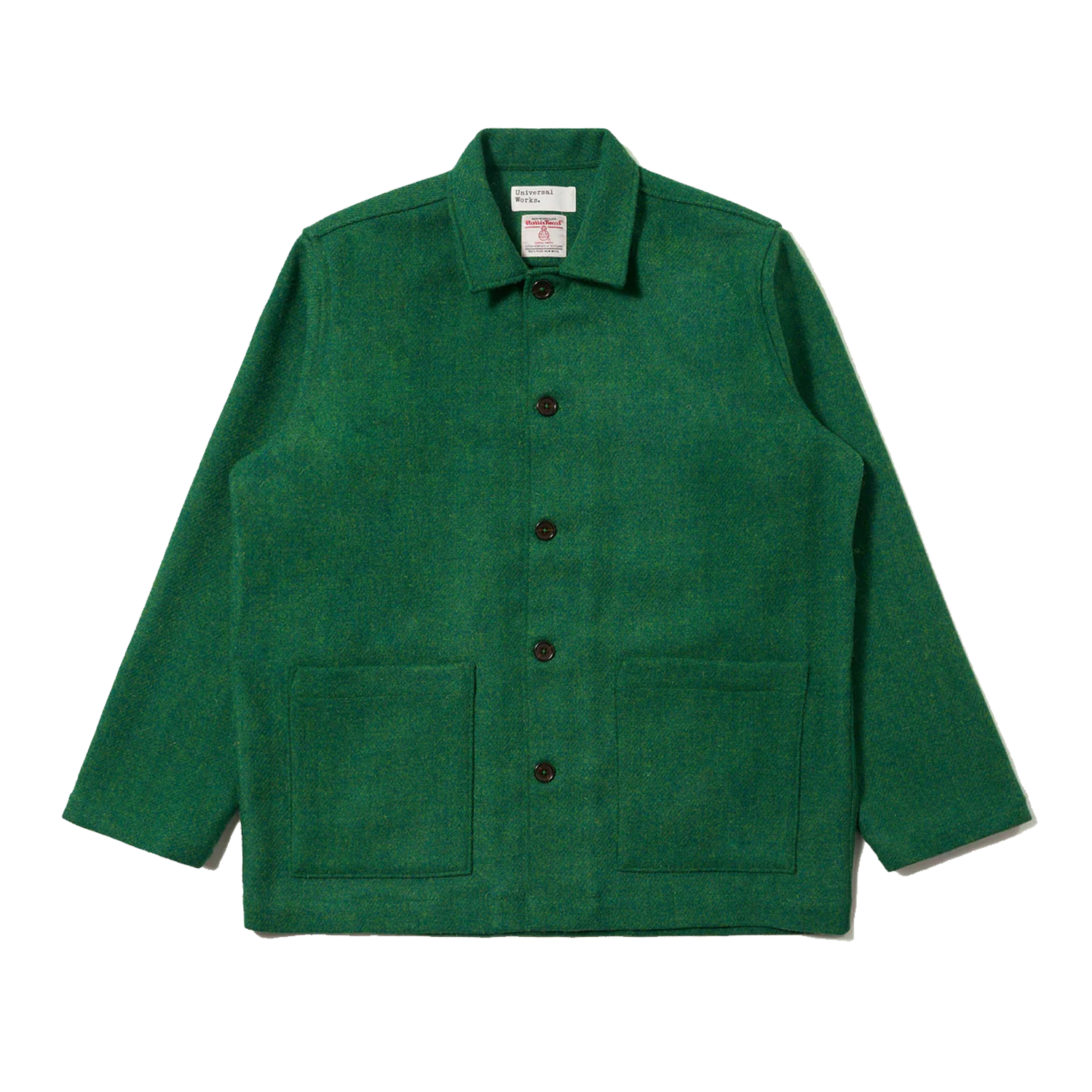Universal Works Easy Jacket - Green Harris Tweed – Stomping Ground
