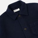 Field Jacket II - Techno Melton Plain Navy